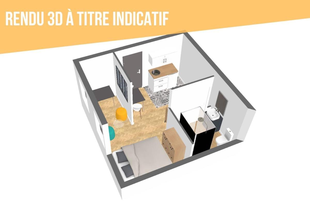 Grand Studio Avec Espace De Travail Toulouse Bagian luar foto